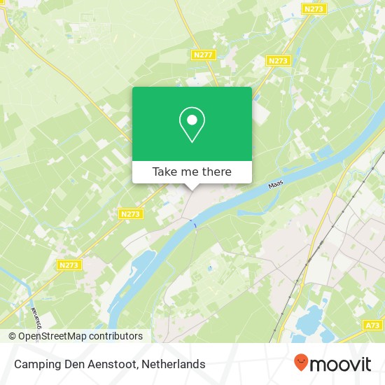 Camping Den Aenstoot kaart