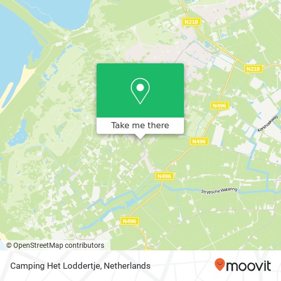 Camping Het Loddertje kaart