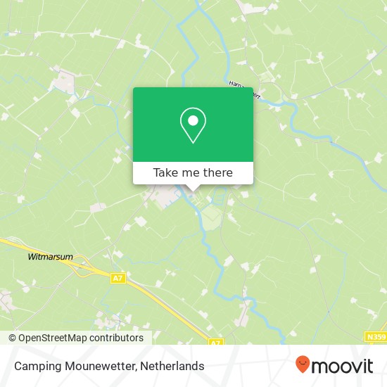 Camping Mounewetter kaart