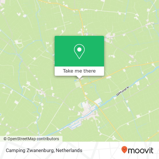 Camping Zwanenburg kaart