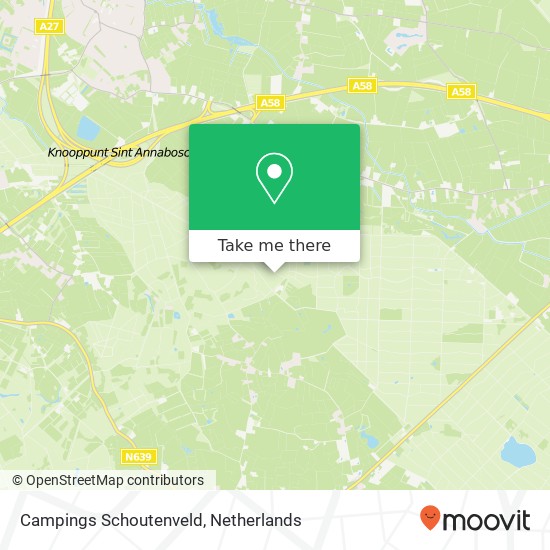 Campings Schoutenveld kaart