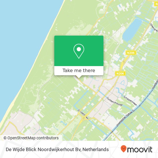 De Wijde Blick Noordwijkerhout Bv kaart