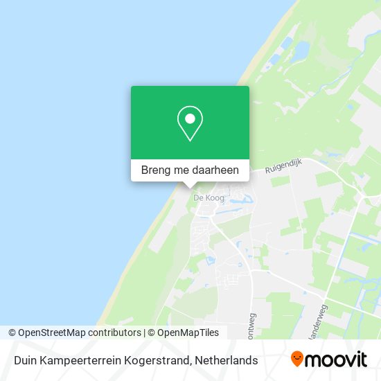 Duin Kampeerterrein Kogerstrand kaart
