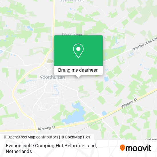 Evangelische Camping Het Beloofde Land kaart