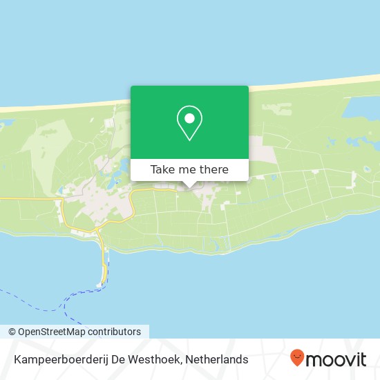 Kampeerboerderij De Westhoek kaart