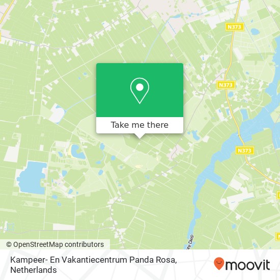 Kampeer- En Vakantiecentrum Panda Rosa kaart