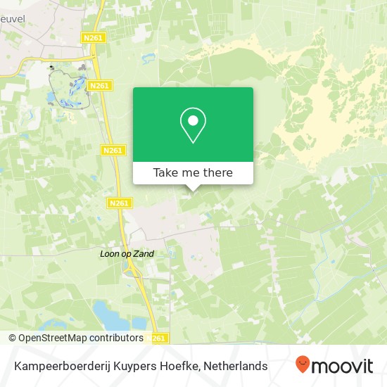 Kampeerboerderij Kuypers Hoefke kaart