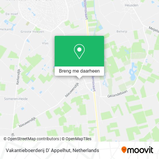 Vakantieboerderij D' Appelhut kaart