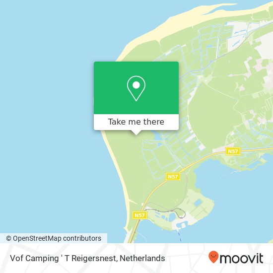 Vof Camping ' T Reigersnest kaart