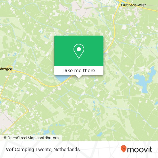 Vof Camping Twente kaart