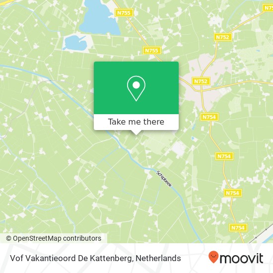 Vof Vakantieoord De Kattenberg kaart