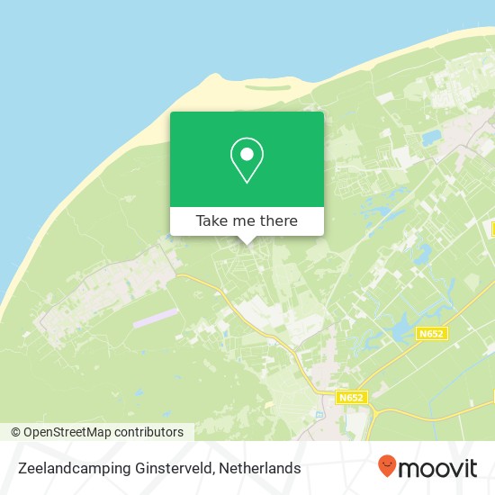 Zeelandcamping Ginsterveld kaart