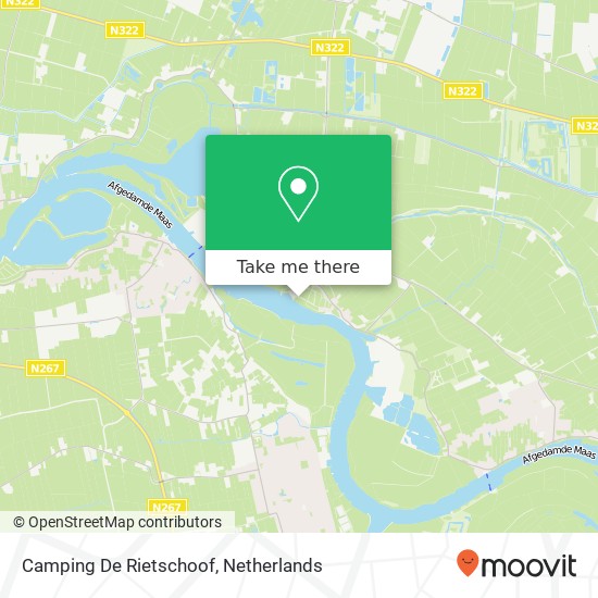 Camping De Rietschoof kaart