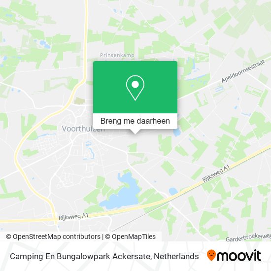 Camping En Bungalowpark Ackersate kaart