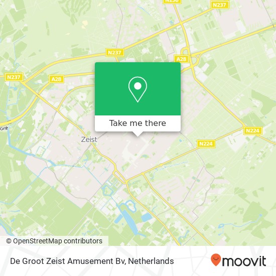 De Groot Zeist Amusement Bv kaart