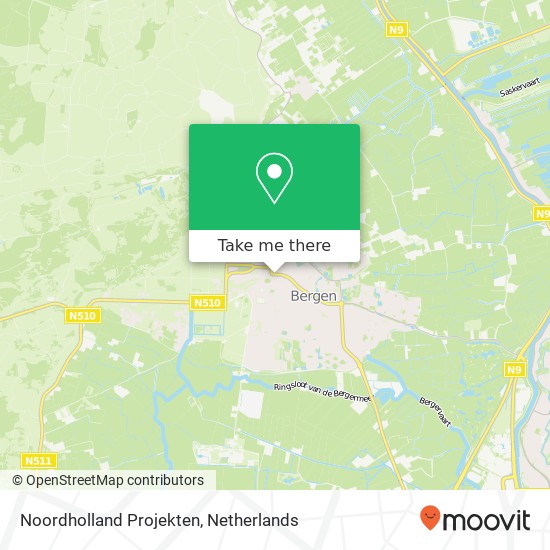 Noordholland Projekten kaart