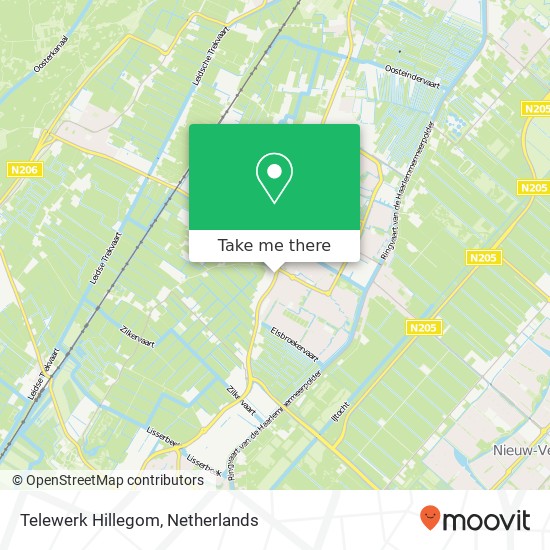 Telewerk Hillegom kaart