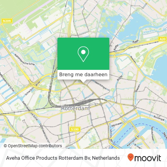 Aveha Office Products Rotterdam Bv kaart