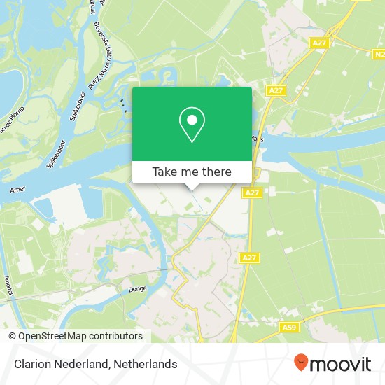 Clarion Nederland kaart