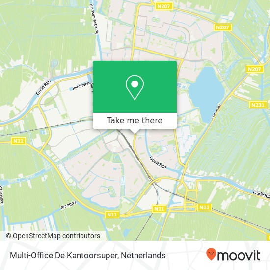 Multi-Office De Kantoorsuper kaart