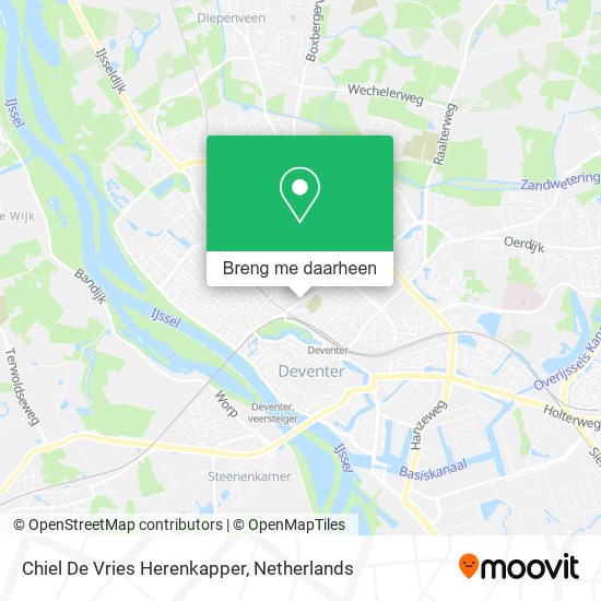 Chiel De Vries Herenkapper kaart