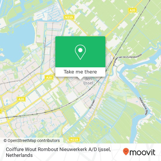 Coiffure Wout Rombout Nieuwerkerk A / D Ijssel kaart