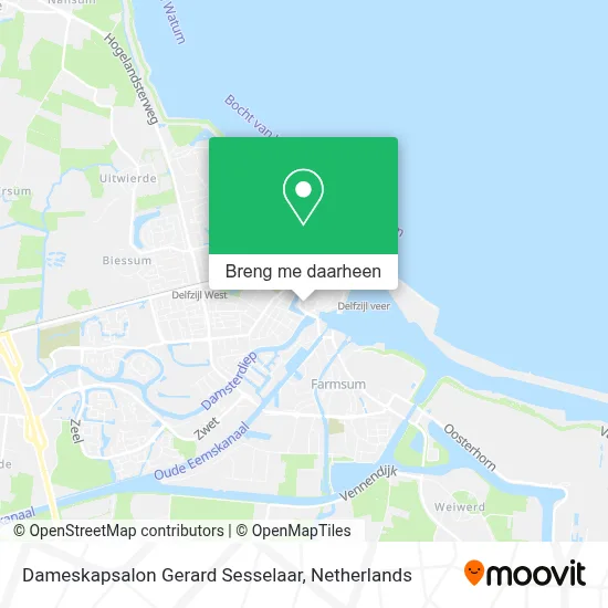 Dameskapsalon Gerard Sesselaar kaart