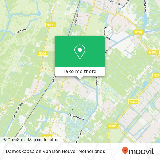 Dameskapsalon Van Den Heuvel kaart