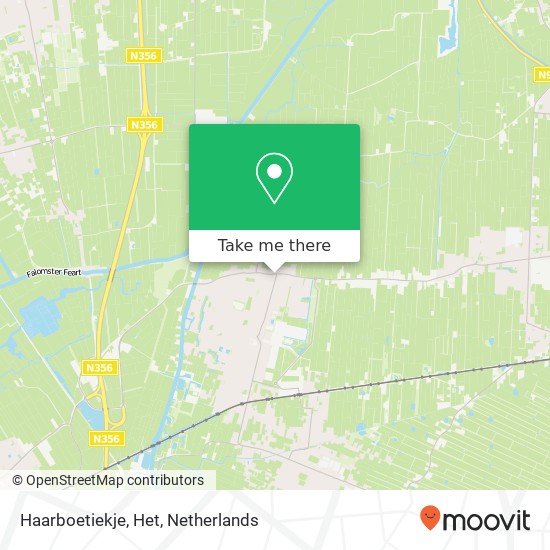 Haarboetiekje, Het kaart