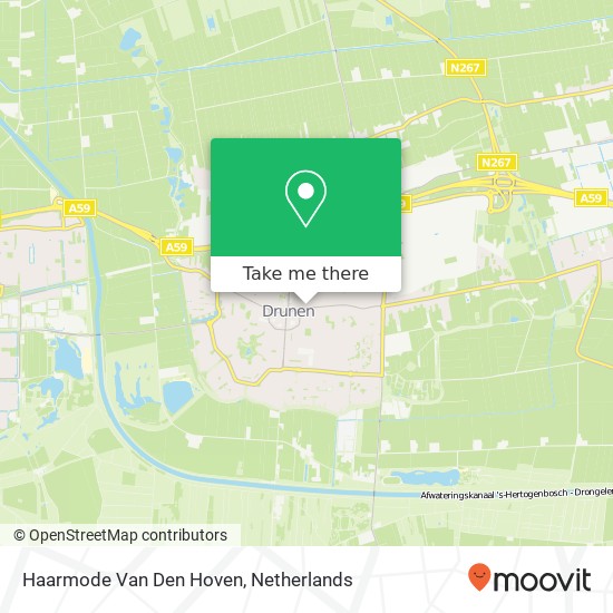 Haarmode Van Den Hoven kaart