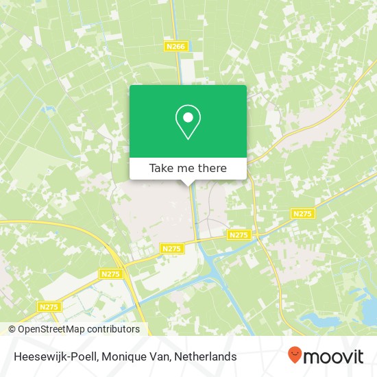 Heesewijk-Poell, Monique Van kaart