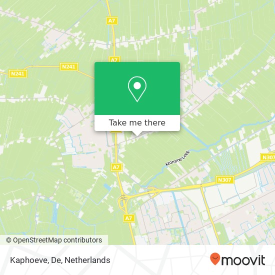 Kaphoeve, De kaart