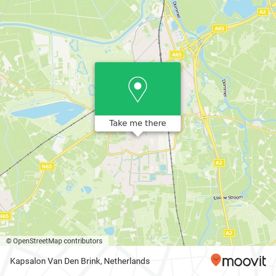 Kapsalon Van Den Brink kaart