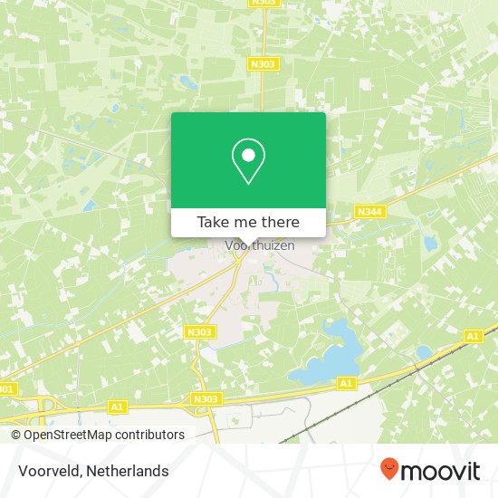 Voorveld kaart