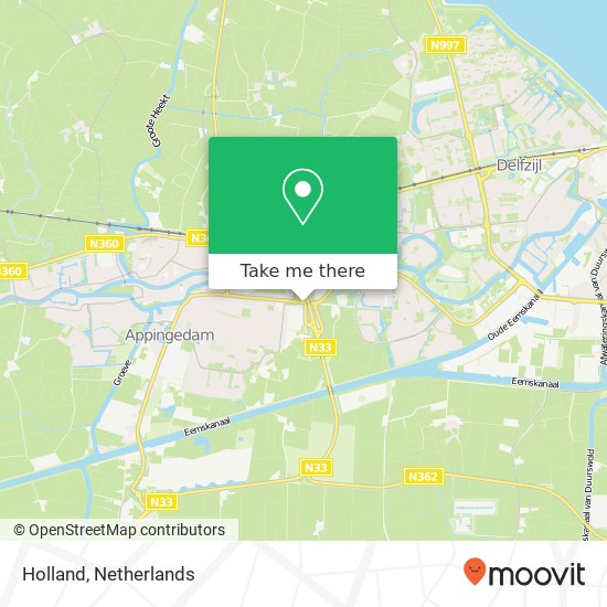 Holland kaart