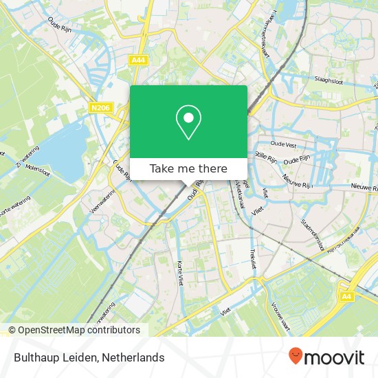 Bulthaup Leiden kaart
