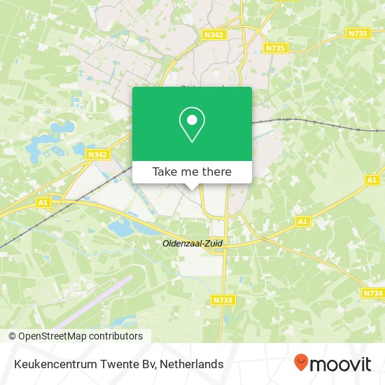 Keukencentrum Twente Bv kaart