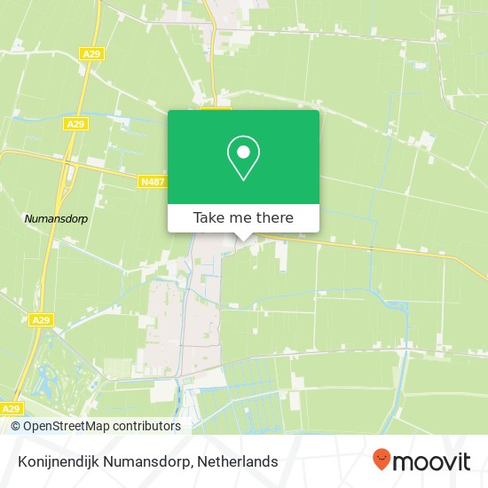 Konijnendijk Numansdorp kaart