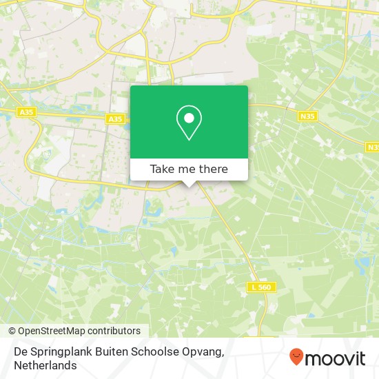 De Springplank Buiten Schoolse Opvang kaart