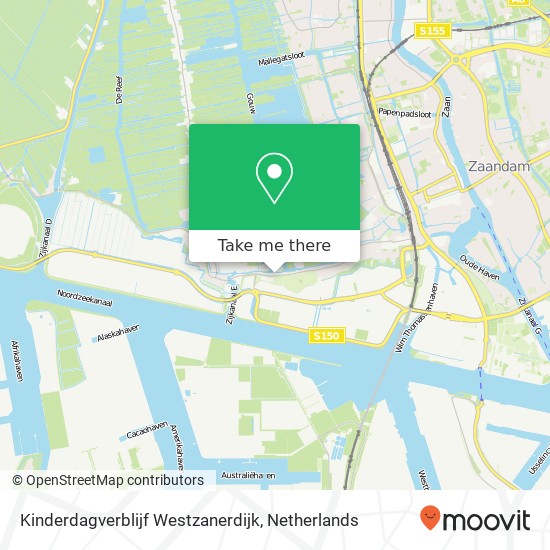 Kinderdagverblijf Westzanerdijk kaart
