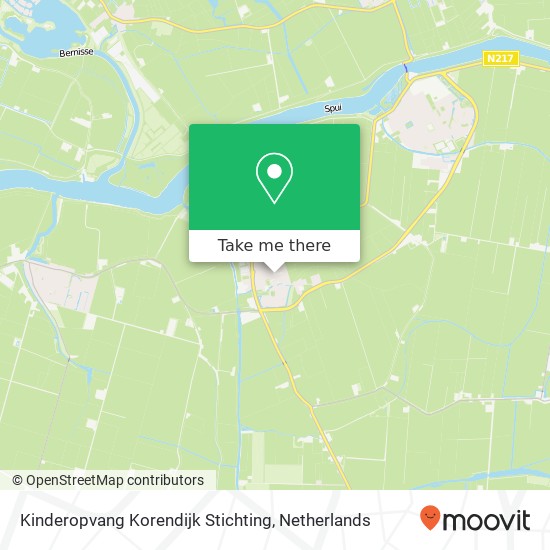 Kinderopvang Korendijk Stichting kaart