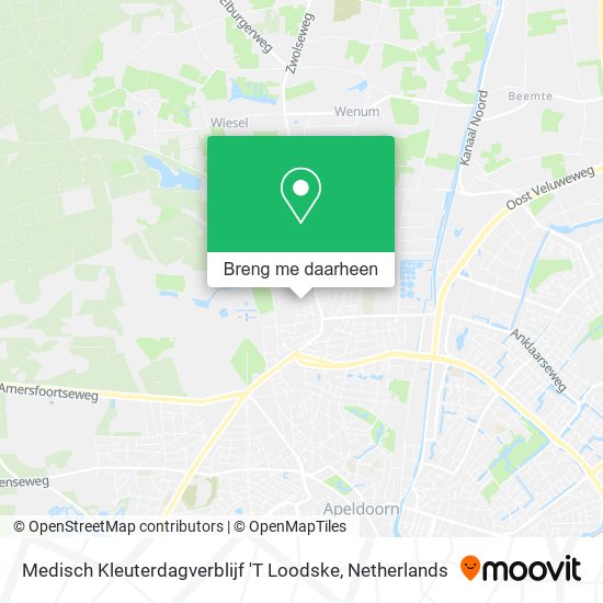 Medisch Kleuterdagverblijf 'T Loodske kaart