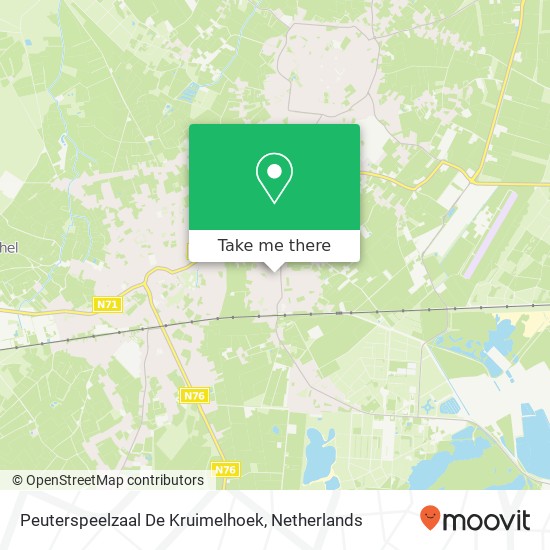 Peuterspeelzaal De Kruimelhoek kaart