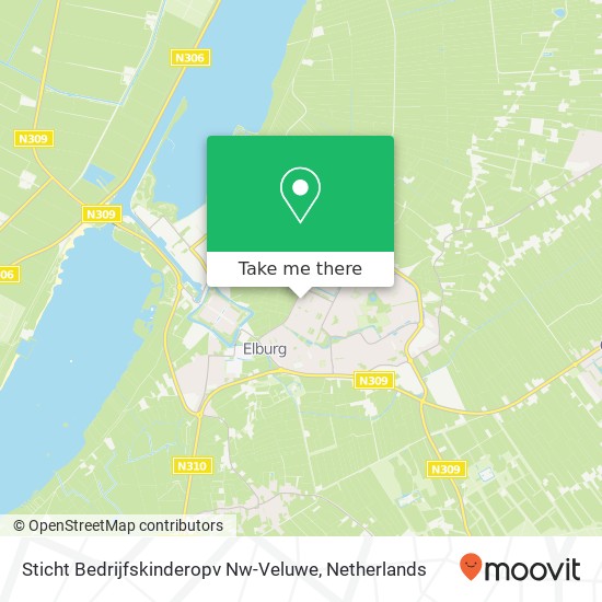 Sticht Bedrijfskinderopv Nw-Veluwe kaart