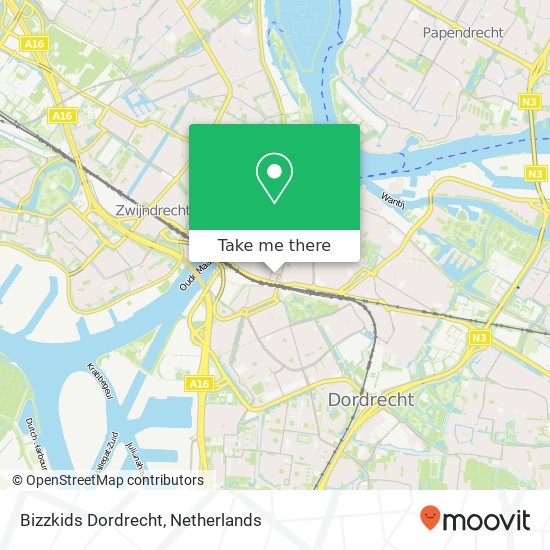 Bizzkids Dordrecht kaart