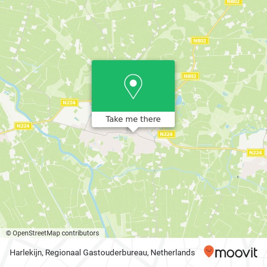Harlekijn, Regionaal Gastouderbureau kaart