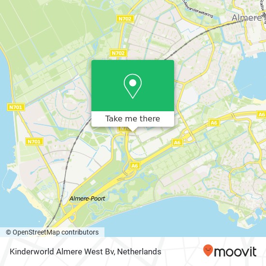 Kinderworld Almere West Bv kaart