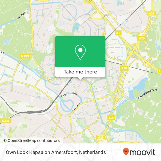Own Look Kapsalon Amersfoort kaart