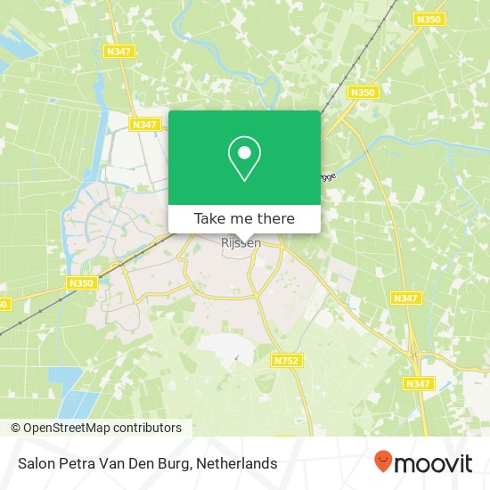 Salon Petra Van Den Burg kaart