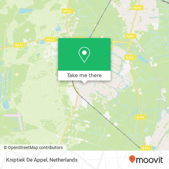 Kniptiek De Appel kaart